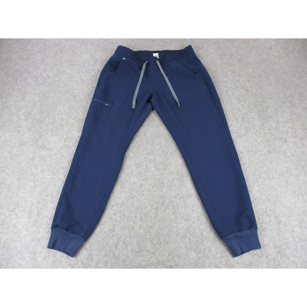 FIGS Scrub Bottoms‎ Womens Medium Blue Technical Pants Medical Joggers 32x28